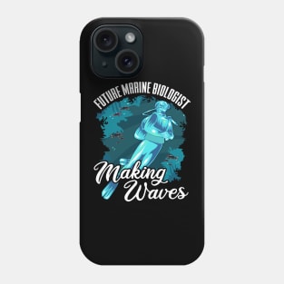 Funny Future Marine Biologist Making Waves Pun Phone Case