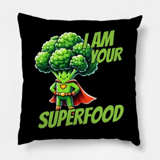 I am your Superfood healthy Food Brokkoli Pillow