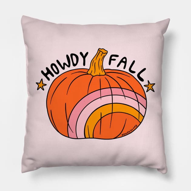 Howdy Fall Pillow by Doodle by Meg