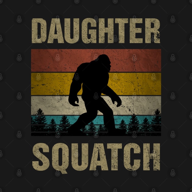 Daughter Squatch Bigfoot Daughter Sasquatch Yeti Family Matching by snnt