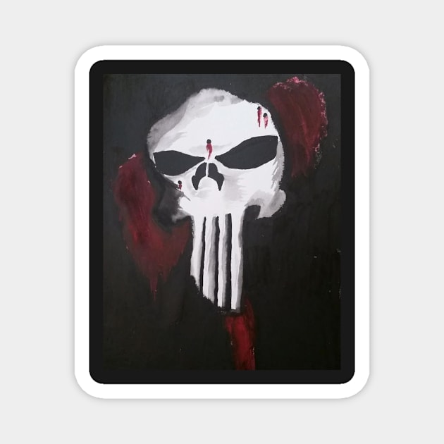 skull face Magnet by stephaniedport