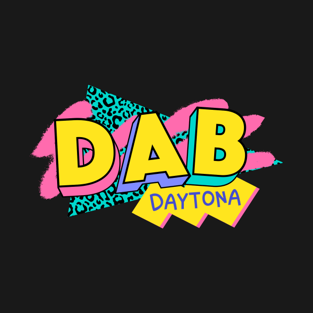 Daytona Beach, Florida Retro 90s Logo by SLAG_Creative