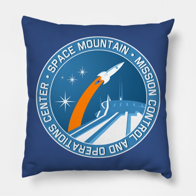 Space Mountain Mission Patch Pillow by PopCultureShirts