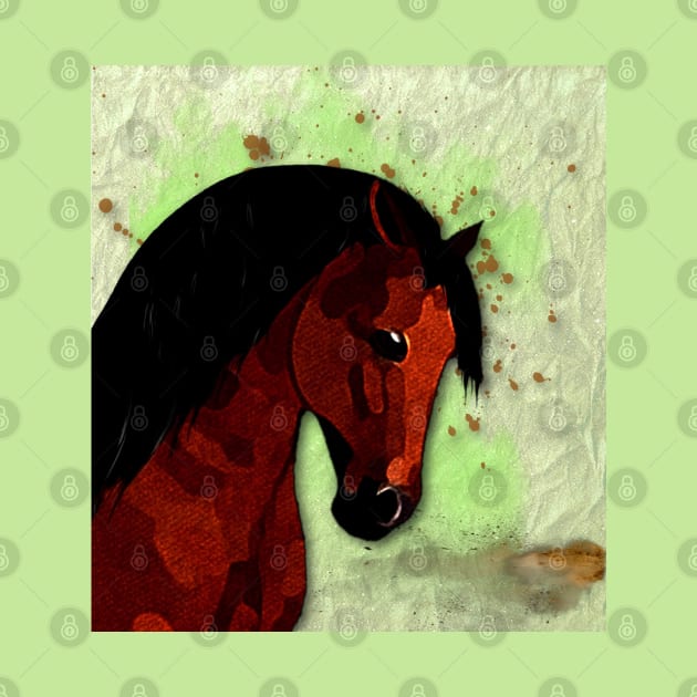 Horse Lovers Bay Horse by KC Morcom aka KCM Gems n Bling aka KCM Inspirations