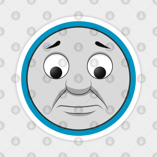 Thomas Sad Face Thomas Tank Engine Magnet Teepublic There are 19 thomas transparent for sale on etsy, and they cost. thomas sad face
