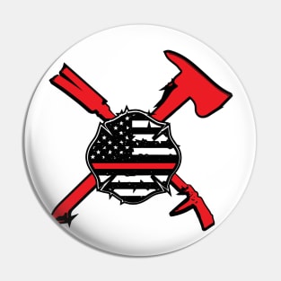 fire department shield Pin