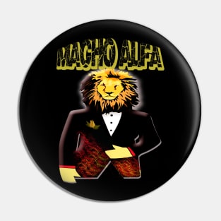 Tiger Macho Alfa Funny Desing Full color Pin