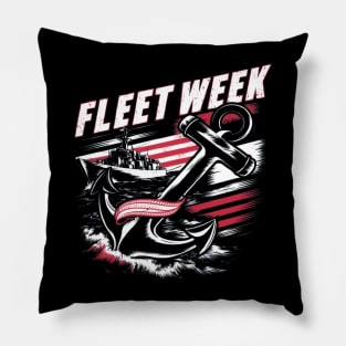 fleet week Pillow
