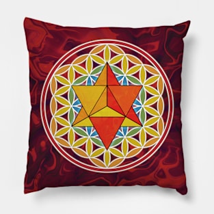 Merkaba and Flower of Life Pillow