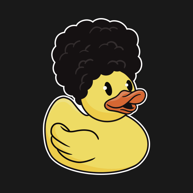 Funny Big Hair Rubber Ducky by SLAG_Creative