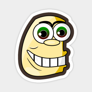 Fat Goofy Funny Face Cartoon Emoji Magnet