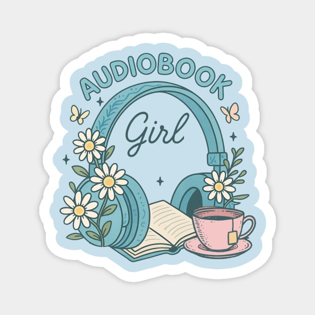 Audiobook Girl Magnet by Teresa's Store 1