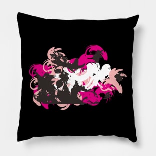 STENCIL ABSTRACT CAT Pillow