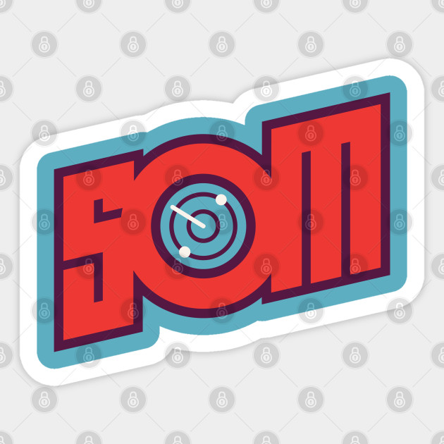 SOM 2.0 Radar Light Blue - Spawn On Me Podcast - Sticker