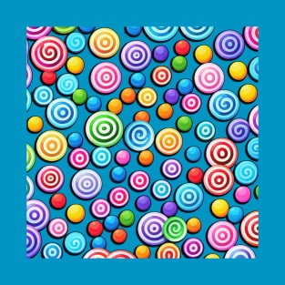 Assorted Candies on a Transparent Background (MD23HWN032c) T-Shirt