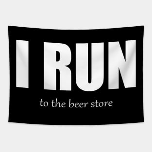 I Run - Beer Store Tapestry