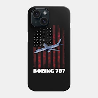 Boeing 757 American Flag Phone Case