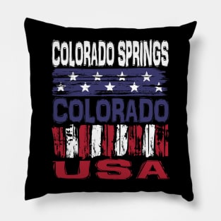 Colorado Springs Colorado USA T-Shirt Pillow