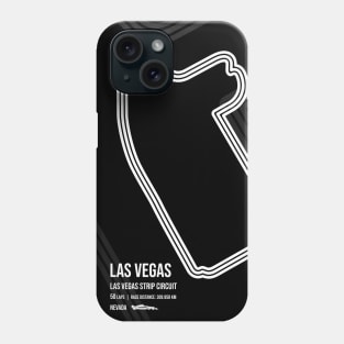 Las Vegas Race Track (B&W) Phone Case