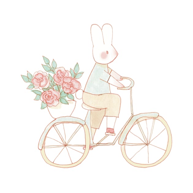 Cycling Bunny by Cati Daehnhardt