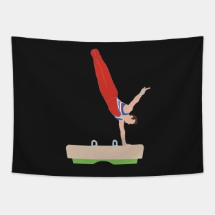 Male Gymnast Tapestry