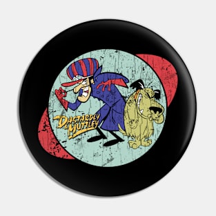 Cartoon Bad Guy and Dog Pin