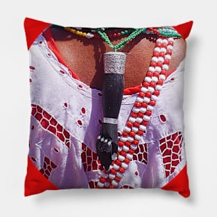 Figa for luck and chase away evil Pillow