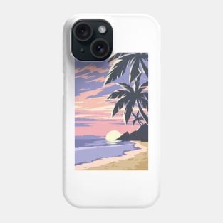 Sunset at the beach Phone Case