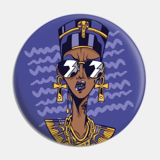 Awesome Modern Nefertiti Illustration Pin