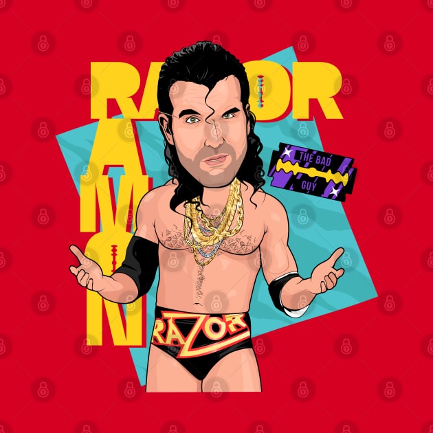 Razor Ramon Scott Hall Wrestling Legend by portraiteam