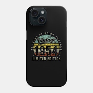 70 Year Old Vintage 1954 Limited Edition 70th Birthday Phone Case