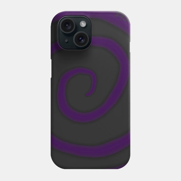 Purple Swirl Phone Case by AlienClownThings