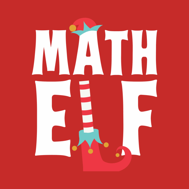 Math Elf Math Teacher Christmas by Giggias