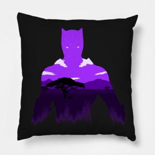 Purple Jungle King Pillow