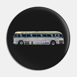 Grungy Old Isolated Bus Pin