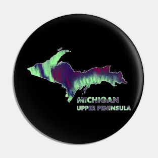 Michigan - UP - Northern Lights Pin