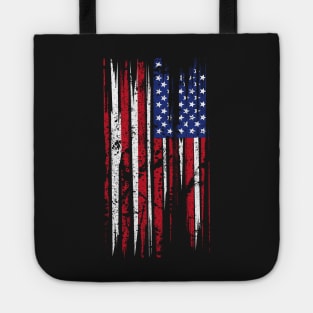 American Flag Distressed Tote