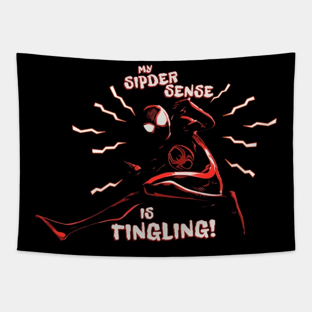 miles - sinse is tingling Tapestry by Thermul Bidean