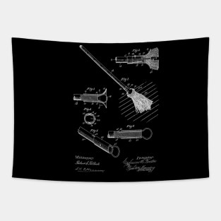 Mop Vintage Patent Hand Drawing Tapestry