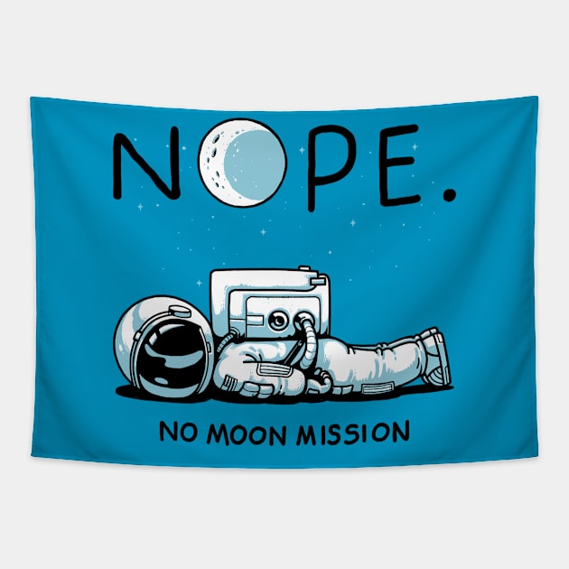 No Moon Mission Tapestry by ES427