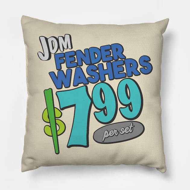 The shopping list - fender washers Pillow by hoddynoddy