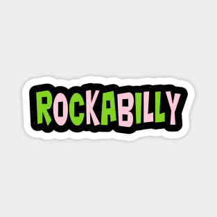 Rockabilly at night in Pink and Green Magnet