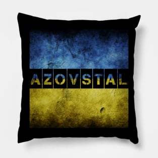 Save Mariupol! Save Azovstal! Support Ukraine! Pillow