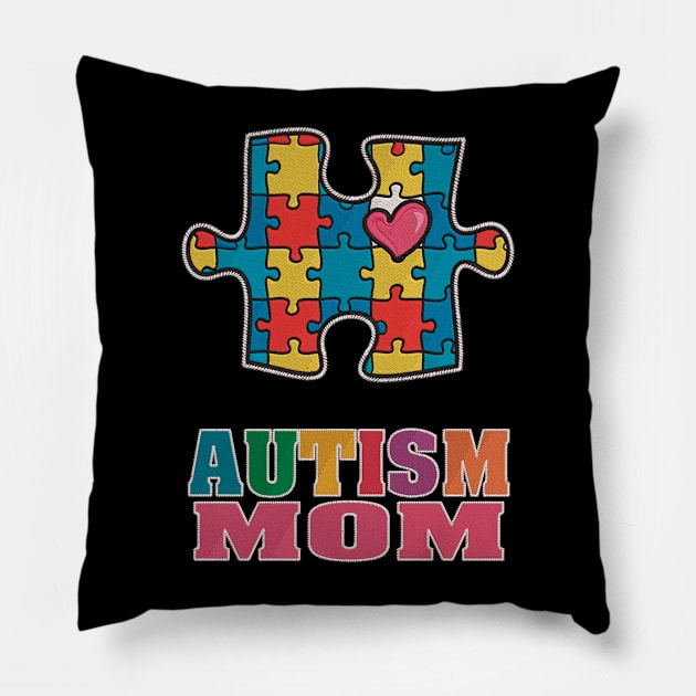 Autism Mom Pillow by Velvet Love Design 