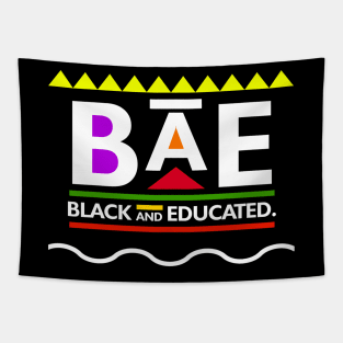 Black Lives Matter - Black and Educated Funny Shirt Tapestry