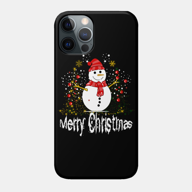 Snowman Merry Christmas - Snowman Christmas - Phone Case