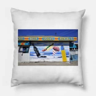 Vintage beach food Pillow