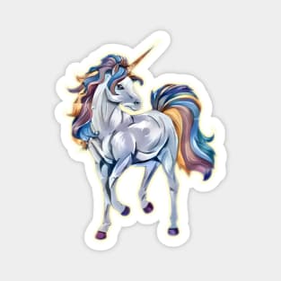 majestic fabulous af unicorn for unicorn lovers birthday decoration gift Magnet