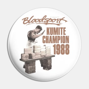 Kumite championship 1988 Pin