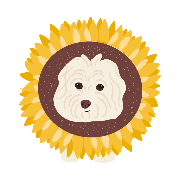 Sunflower Maltipoo by PatternbyNOK